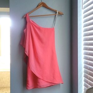 Jordan Coral One Shoulder Dress